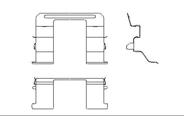 Better Brake Parts Disc Brake Pad Retaining Clip P/N:56276 Fits: Mazda 6 05-03 - Image 1
