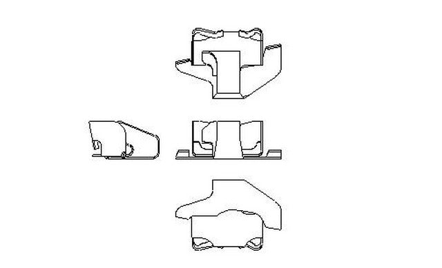 Better Brake Parts Disc Brake Anti-Rattle Clip,Disc Brake Pad Retaining Clip P/N:56283 Fits: Ford F-250 Super Duty 12-05, Ford F-350 Super Duty 12-05, Ford F-450 Super Duty 12-11 - Image 1
