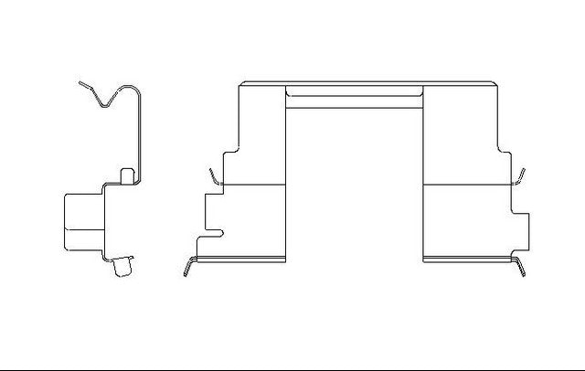 Better Brake Parts Disc Brake Pad Retaining Clip P/N:56288 Fits: Chevrolet Colorado 08-04, GMC Canyon 08-04, Isuzu I-280 2006, Isuzu I-290 08-07, Isuzu I-350 2006, Isuzu I-370 08-07 - Image 1