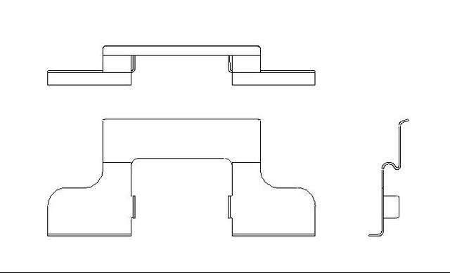 Better Brake Parts Disc Brake Pad Retaining Clip P/N:56309 Fits: Ford Mustang 14-05 - Image 1