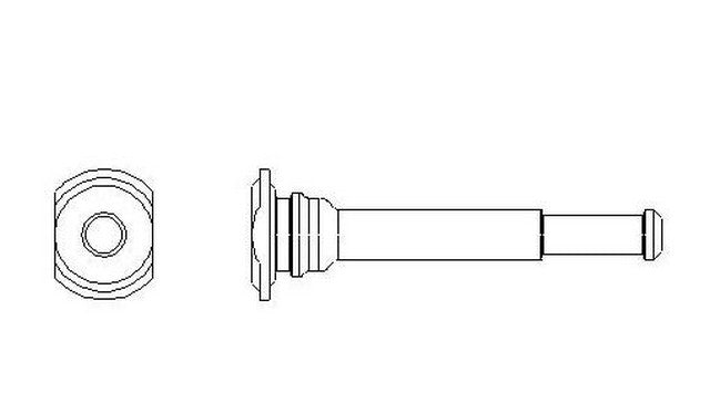 Better Brake Parts Disc Brake Caliper Bolt P/N:56318 Fits: Jeep Commander 10-06, Jeep Grand Cherokee 10-05 - Image 1