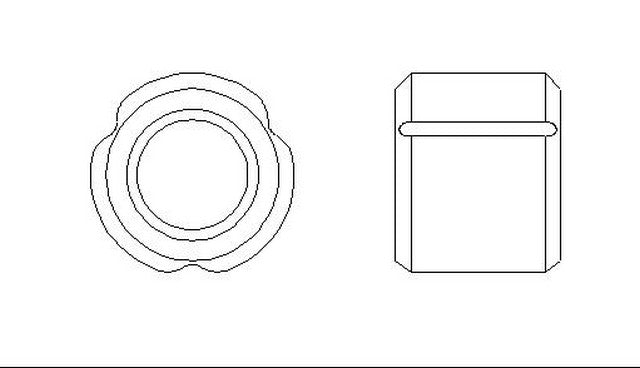 Better Brake Parts Disc Brake Caliper Pin Bushing P/N:56321 Fits: Acura Ilx, Acura Tl, Acura Tsx, Buick Allure, Buick Century, Buick Envision, Buick Lacrosse, Buick Lesabre, Buick Lucerne - Image 1