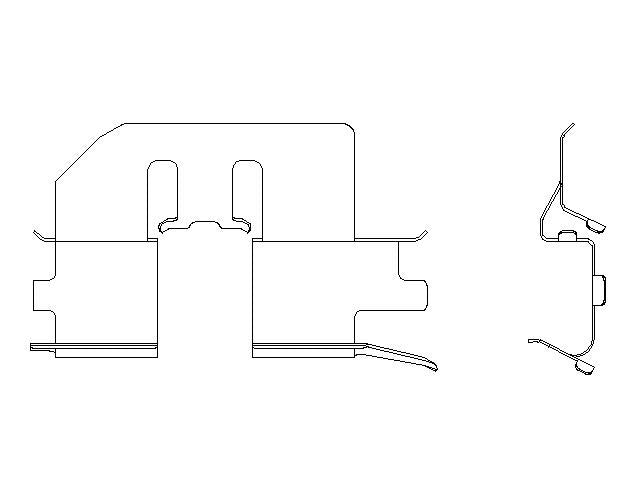 Better Brake Parts Disc Brake Pad Retaining Clip P/N:56352 Fits: Acura Tl 14-09, Honda Odyssey 10-05, Honda Ridgeline 14-06 - Image 1