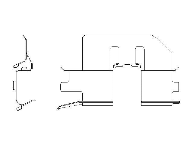 Better Brake Parts Disc Brake Pad Retaining Clip P/N:56353 Fits: Acura Tl 14-09, Honda Odyssey 10-05, Honda Ridgeline 14-06 - Image 1