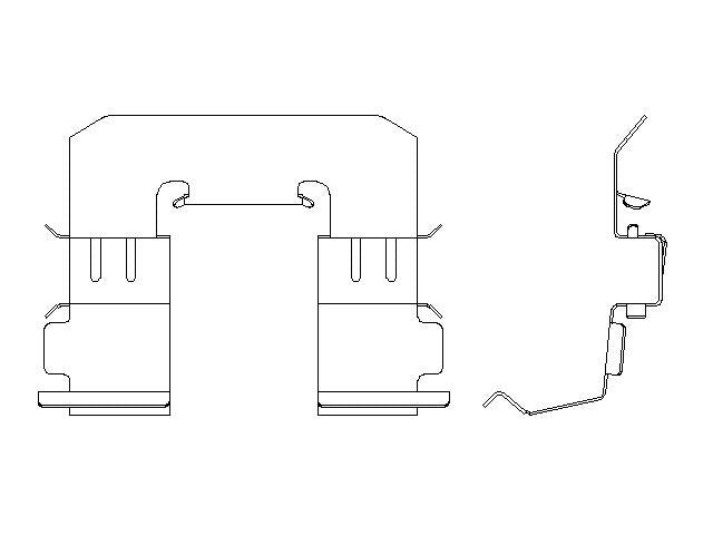Better Brake Parts Disc Brake Pad Retaining Clip P/N:56356 Fits: Mazda Mpv 06-04, Scion Fr-s 16-13, Subaru B9 Tribeca 07-06, Subaru Brz 20-13, Subaru Legacy 14-10, Subaru Outback 14-10, Subaru Tribeca 14-08, Toyota 86 20-17, Toyota Gr86 24-22 - Image 1