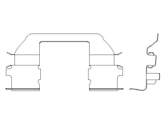Better Brake Parts Disc Brake Pad Retaining Clip P/N:56378 Fits: Acura Rsx 06-02, Honda Civic 11-06, Honda S2000 09-00 - Image 1