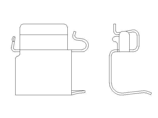 Better Brake Parts Disc Brake Pad Retaining Clip P/N:56380 Fits: Toyota Highlander 07-01 - Image 1