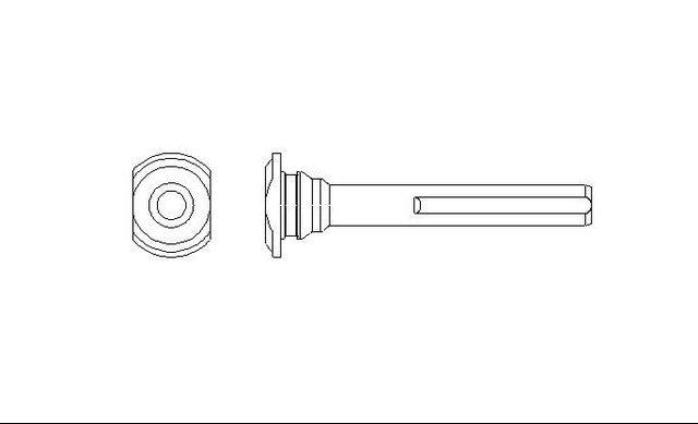 Better Brake Parts Disc Brake Caliper Bolt P/N:56382 Fits: Dodge Sprinter 2500, Fiat 500, Freightliner Sprinter 2500, Infiniti Qx56, Jaguar X-type, Mercedes-benz Sprinter 2500, Nissan Armada, Nissan Pathfinder Armada, Nissan Titan, Toyota Venza - Image 1