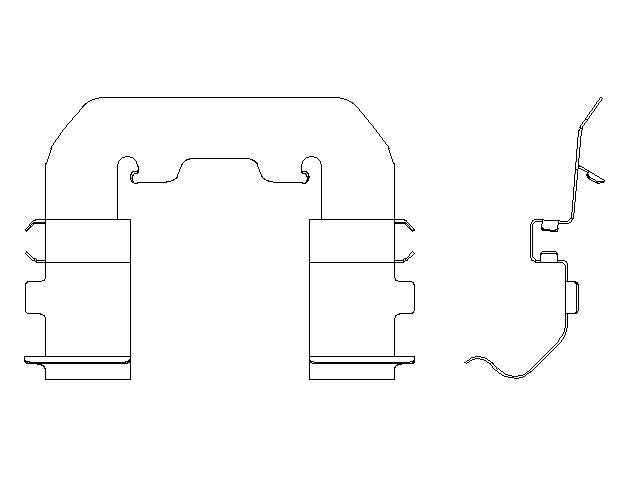 Better Brake Parts Disc Brake Caliper Pin Boot,Disc Brake Pad Retaining Clip P/N:56387 Fits: Hyundai Azera 11-06, Hyundai Sonata 10-06, Kia Amanti 09-07 - Image 1