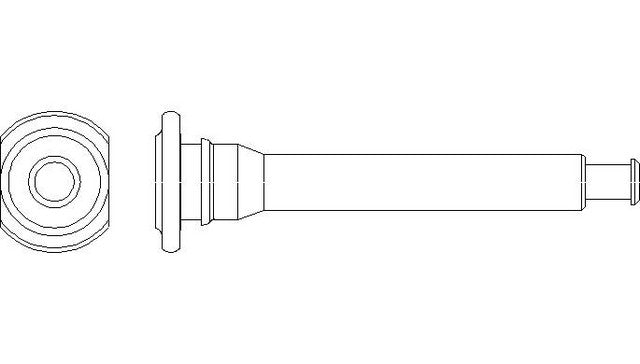 Better Brake Parts Disc Brake Caliper Bolt P/N:56388 Fits: Lexus Rx330 06-04, Lexus Rx350 09-07, Lexus Rx400h 08-06, Toyota Highlander 07-04 - Image 1