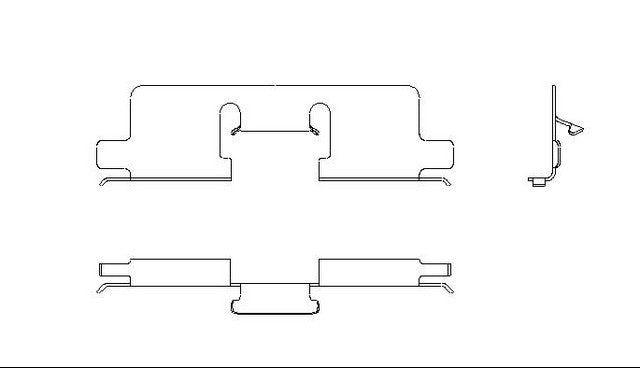 Better Brake Parts Disc Brake Pad Retaining Clip P/N:5640 Fits: Honda Prelude 87-84, Suzuki Swift 94-89 - Image 1