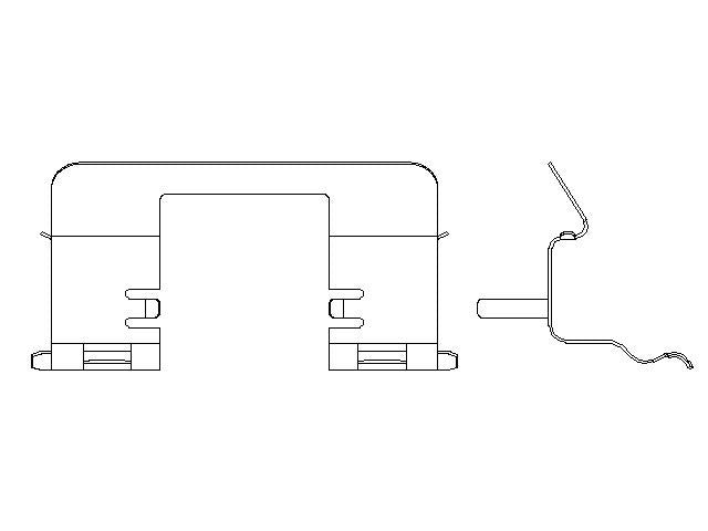 Better Brake Parts Disc Brake Pad Retaining Clip P/N:56406 Fits: Cadillac Escalade, Cadillac Escalade Esv, Cadillac Escalade Ext, Chevrolet Avalanche, Chevrolet Silverado 1500, Chevrolet Silverado 1500 Classic, Chevrolet Suburban 1500, Chevrolet Tahoe - Image 1