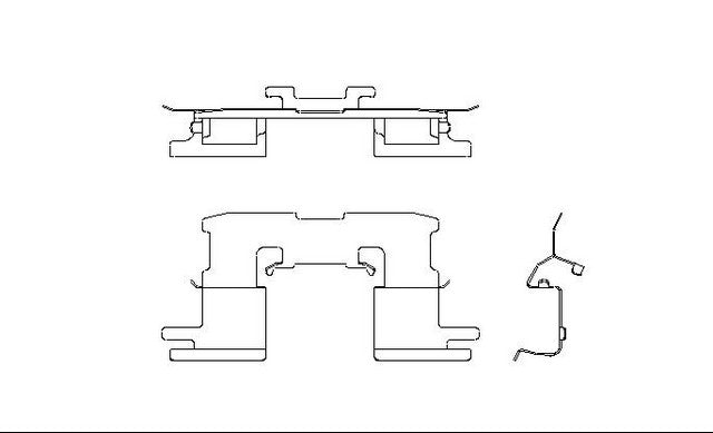 Better Brake Parts Disc Brake Pad Retaining Clip P/N:56420 Fits: Scion Xa 06-04, Scion Xb 06-04, Toyota Echo 05-02, Toyota Mr2 Spyder 05-00, Toyota Prius 09-01 - Image 1