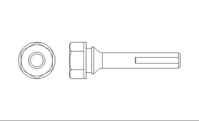 Better Brake Parts Disc Brake Caliper Bolt P/N:56423 Fits: Chevrolet Captiva Sport, Chevrolet Equinox, Genesis G70, Genesis G80, GMC Terrain, Hyundai Accent, Hyundai Azera, Hyundai Elantra, Hyundai Elantra Coupe, Hyundai Entourage - Image 1