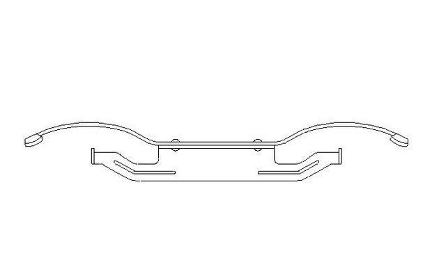 Better Brake Parts Disc Brake Caliper Support Spring P/N:56434 Fits: Ford Expedition 09-07, Lincoln Navigator 17-07 - Image 1
