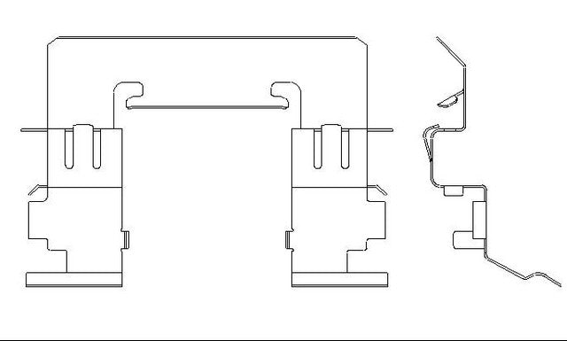 Better Brake Parts Disc Brake Pad Retaining Clip P/N:56440 Fits: Nissan Altima 13-07, Nissan Juke 17-11, Nissan Sentra 19-17 - Image 1