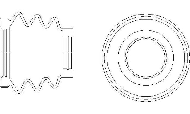 Better Brake Parts Disc Brake Caliper Bushing,Disc Brake Caliper Pin Boot P/N:56503 Fits: Chevrolet Express 3500, Chevrolet Express 4500, Chevrolet Suburban 3500 Hd, Ford E-150, Ford E-250, Ford E-350 Super Duty, Ford E-450 Super Duty, GMC Savana 3500 - Image 1