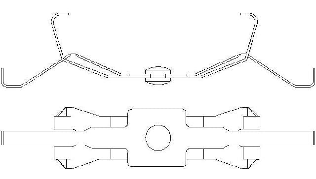 Better Brake Parts Disc Brake Pad Retaining Clip P/N:56531 Fits: Lexus Ls460 17-07, Lexus Ls600h 16-08 - Image 1