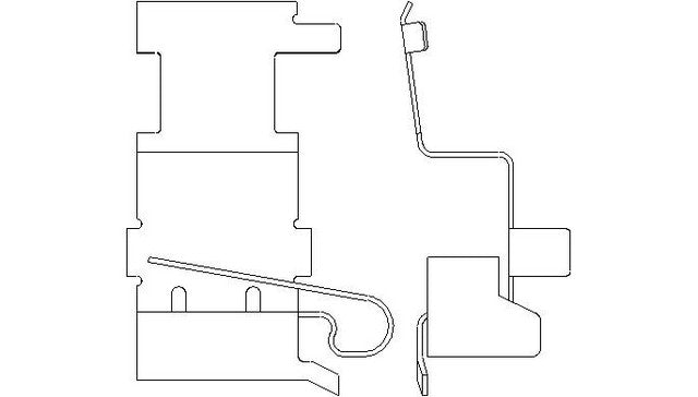 Better Brake Parts Disc Brake Pad Retaining Clip P/N:56541 Fits: Lexus Is250 08-06, Lexus Is250 15-14 - Image 1