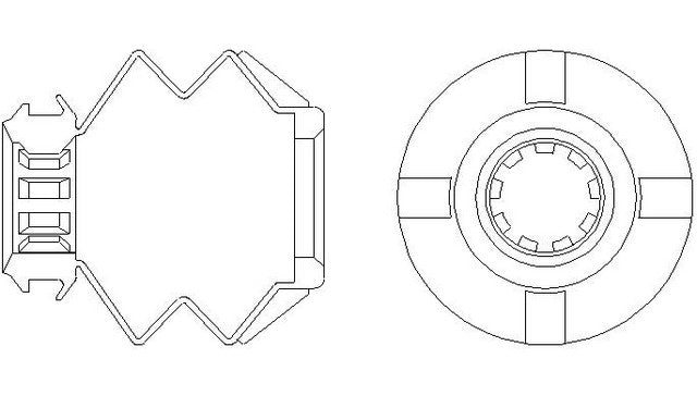 Better Brake Parts Disc Brake Caliper Bushing,Disc Brake Caliper Pin Boot P/N:56551 Fits: Toyota Venza 16-09 - Image 1