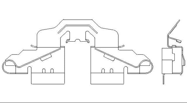 Better Brake Parts Disc Brake Caliper Pin Boot,Disc Brake Pad Retaining Clip P/N:56565 Fits: Lexus Ct200h, Pontiac Vibe, Scion Im, Toyota Corolla, Toyota Corolla Im, Toyota Matrix, Toyota Yaris - Image 1