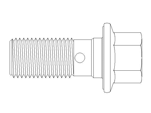 Better Brake Parts Brake Hydraulic Banjo Bolt P/N:56568 Fits: Acura Ilx, Acura Mdx, Acura Rdx, Acura Rlx, Acura Tlx, Buick Enclave, Buick Regal Sportback, Cadillac Ct6, Cadillac Xt5, Chevrolet Traverse - Image 1