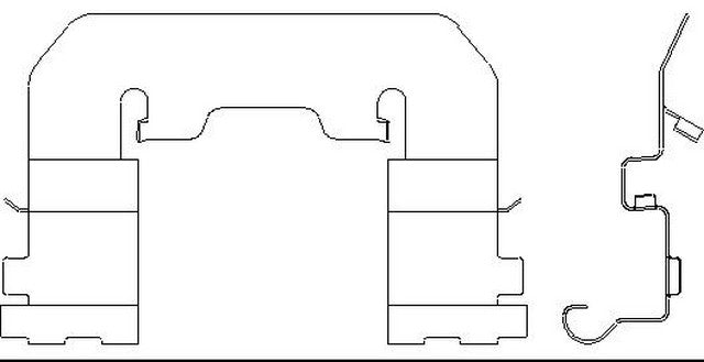 Better Brake Parts Disc Brake Pad Retaining Clip P/N:56583 Fits: Hyundai Genesis 11-09, Kia Borrego 10-09 - Image 1
