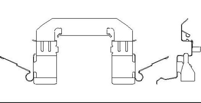 Better Brake Parts Disc Brake Pad Retaining Clip P/N:56602 Fits: Infiniti Fx35 12-06, Infiniti Fx37 2013, Infiniti Fx45 08-06 - Image 1