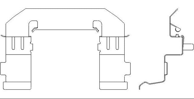 Better Brake Parts Disc Brake Pad Retaining Clip P/N:56603 Fits: Infiniti Fx35 12-06, Infiniti Fx37 2013, Infiniti Fx45 08-06 - Image 1