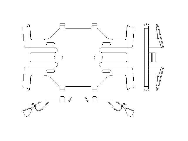 Better Brake Parts Disc Brake Pad Retaining Clip P/N:56604 Fits: Infiniti Fx50, Infiniti G37, Infiniti M37, Infiniti M56, Infiniti Q50, Infiniti Q60, Infiniti Q70, Infiniti Q70l, Infiniti Qx70, Nissan 370z - Image 1