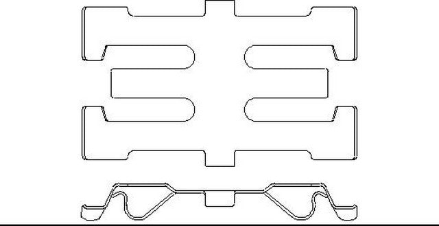Better Brake Parts Disc Brake Pad Retaining Clip P/N:56606 Fits: Infiniti Fx50, Infiniti G37, Infiniti M37, Infiniti M56, Infiniti Q50, Infiniti Q60, Infiniti Q70, Infiniti Q70l, Infiniti Qx70, Nissan 370z - Image 1