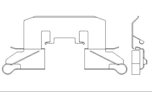 Better Brake Parts Disc Brake Pad Retaining Clip P/N:56613 Fits: Ford Fiesta 19-11, Mazda 2 14-11 - Image 1