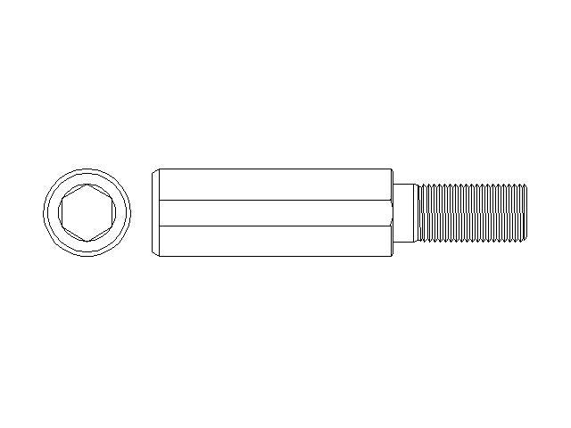 Better Brake Parts Disc Brake Caliper Pin P/N:56655 Fits: Chevrolet Silverado 2500 Hd 19-11, Chevrolet Silverado 3500 Hd 19-11, Chevrolet Suburban 3500 Hd 19-16, GMC Sierra 2500 Hd 19-11, GMC Sierra 3500 Hd 19-11 - Image 1