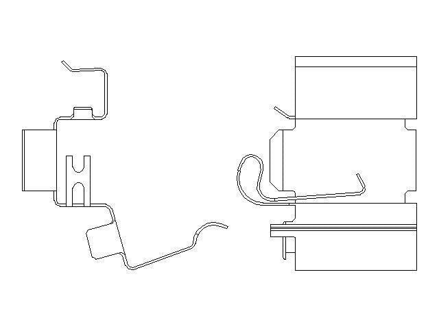 Better Brake Parts Disc Brake Caliper Pin Boot,Disc Brake Pad Retaining Clip P/N:56679 Fits: Buick Enclave, Cadillac Xt5, Cadillac Xt6, Chevrolet Blazer, Chevrolet Colorado, Chevrolet Express 2500, Chevrolet Express 3500, Chevrolet Express 4500 - Image 1