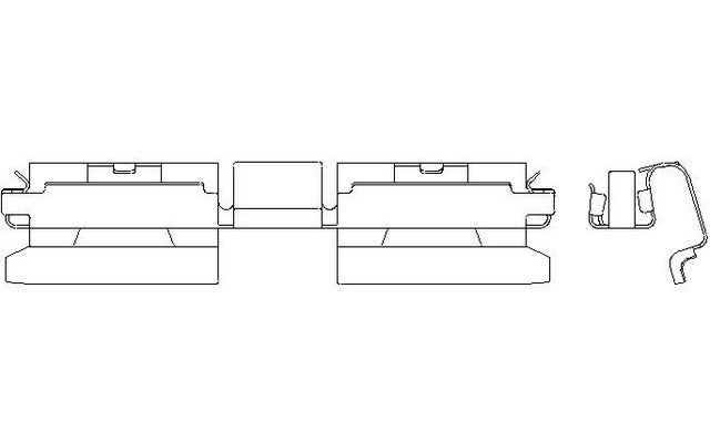 Better Brake Parts Disc Brake Caliper Pin Bushing,Disc Brake Pad Retaining Clip P/N:56695 Fits: Ford Expedition, Ford F-150, Jeep Grand Wagoneer, Jeep Grand Wagoneer L, Jeep Wagoneer, Jeep Wagoneer L, Lincoln Navigator, Ram 1500 - Image 1