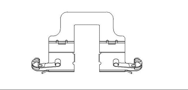 Better Brake Parts Disc Brake Pad Retaining Clip P/N:56699 Fits: Audi A4 16-09, Audi A4 Quattro 16-09, Audi A5 14-10, Audi A5 Quattro 17-08, Audi A6 13-12, Audi Allroad 16-13, Audi Q5 11-09, Audi Q5 17-13, Audi S4 16-10 - Image 1