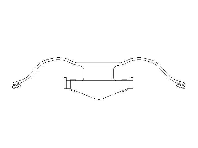 Better Brake Parts Disc Brake Caliper Support Spring P/N:56726 Fits: Saab 9-3 2005 - Image 1