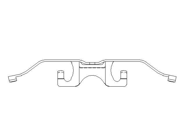 Better Brake Parts Disc Brake Caliper Support Spring P/N:56727 Fits: Ford Escape 19-13, Ford Focus 18-13, Ford Transit Connect 23-14, Lincoln Mkc 19-15 - Image 1