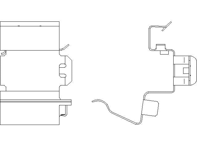 Better Brake Parts Disc Brake Pad Retaining Clip P/N:56734 Fits: BMW 330i, BMW 330i Xdrive, BMW 430i, BMW 430i Gran Coupe, BMW 430i Xdrive Gran Coupe, BMW Z4, Dodge Durango, Ford F-250 Super Duty, Ford F-350 Super Duty, Ford F-450 Super Duty - Image 1