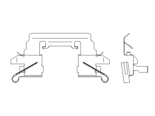 Better Brake Parts Disc Brake Pad Retaining Clip P/N:56736 Fits: Infiniti Jx35 2013, Infiniti Qx60 20-14, Nissan Murano 24-15, Nissan Pathfinder 20-13 - Image 1