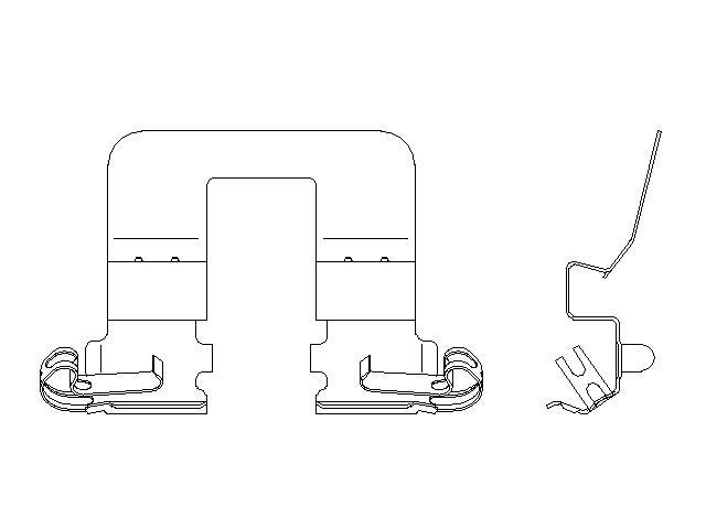 Better Brake Parts Disc Brake Pad Retaining Clip P/N:56745 Fits: Acura Rlx 20-14, Acura Tlx 20-15, Honda Cr-z 2016, Honda Hr-v 22-16 - Image 1