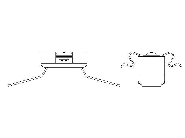 Better Brake Parts Disc Brake Pad Retaining Clip P/N:56748 Fits: BMW M2 20-19, BMW M3 18-15, BMW M4 20-15, BMW M5 16-13, BMW M6 18-12, BMW M6 Gran Coupe 19-14, BMW X5 18-15, BMW X6 19-15 - Image 1