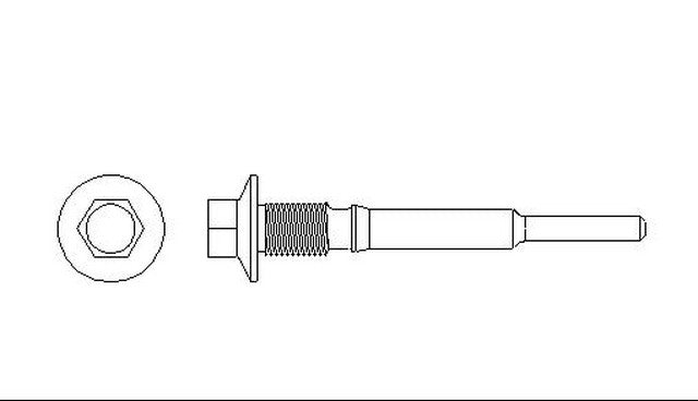 Better Brake Parts Disc Brake Caliper Bolt P/N:5676 Fits: Buick Reatta 91-88, Buick Riviera 91-86, Cadillac Allante 92-87, Cadillac Eldorado 91-86, Cadillac Seville 91-86, Oldsmobile Toronado 91-86 - Image 1