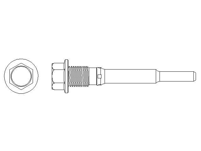 Better Brake Parts Disc Brake Caliper Pin P/N:56762 Fits: Cadillac Escalade, Cadillac Escalade Esv, Cadillac Escalade Ext, Chevrolet Avalanche 2500, Chevrolet Silverado 1500, Chevrolet Silverado 1500 Classic, Chevrolet Silverado 1500 Hd - Image 1