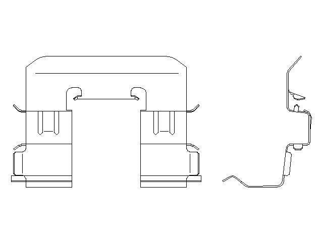 Better Brake Parts Disc Brake Pad Retaining Clip P/N:56767 Fits: Subaru Forester 18-14 - Image 1