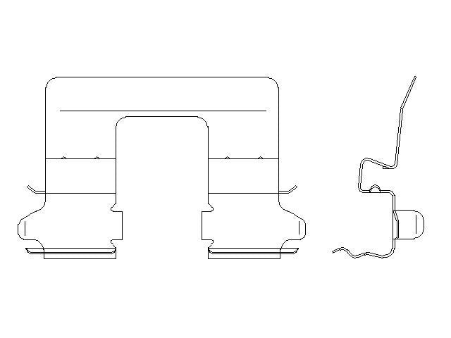 Better Brake Parts Disc Brake Pad Retaining Clip P/N:56768 Fits: Ford Mustang 18-15 - Image 1
