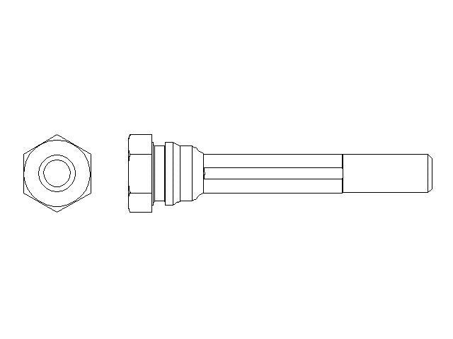 Better Brake Parts Disc Brake Caliper Bolt P/N:56769 Fits: Mazda 3 16-14 - Image 1