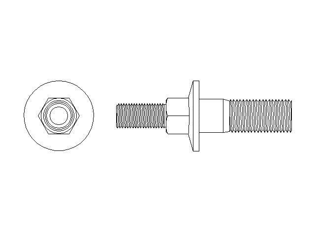 Better Brake Parts Disc Brake Caliper Bolt,Disc Brake Caliper Pin P/N:56773 Fits: Chrysler 200 17-15, Ford Expedition 21-18, Jeep Cherokee 23-14, Lincoln Navigator 21-18 - Image 1
