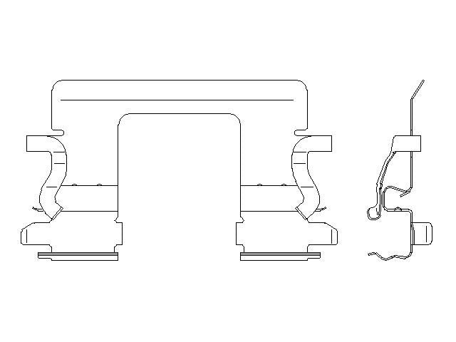 Better Brake Parts Disc Brake Pad Retaining Clip P/N:56775 Fits: Dodge Charger 23-14 - Image 1