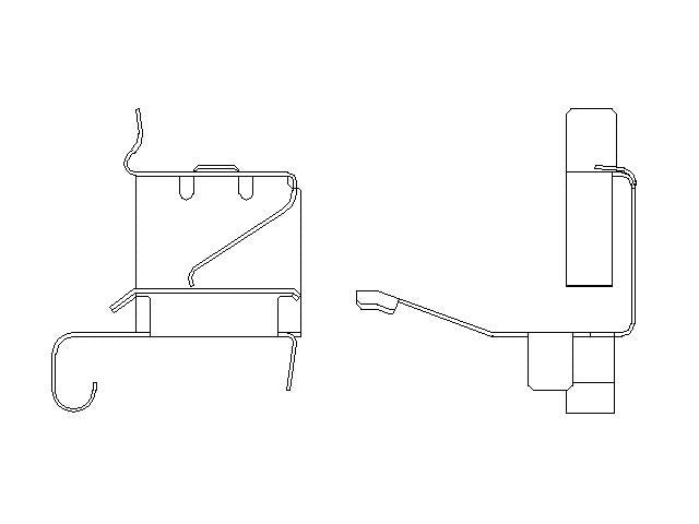 Better Brake Parts Disc Brake Pad Retaining Clip P/N:56776 Fits: Dodge Charger 23-14 - Image 1